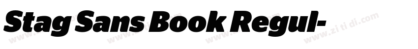 Stag Sans Book Regul字体转换